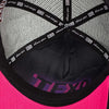 Boné Trucker Fluor Preto Hopskull Rosa Texo