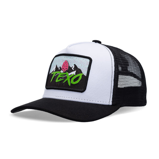 Boné Trucker Mountain Branco Texo