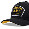 Boné Aba Curva Brand Preto e Amarelo Texo