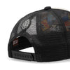 Boné Trucker Rocker Suede Bege e Preto Texo