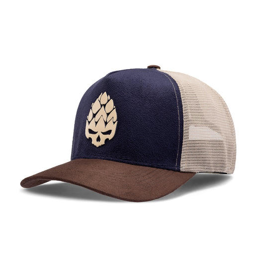 Boné Trucker Brewer II Azul Texo