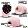 Boné Aba Curva City Rosa Texo