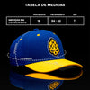 Boné Aba Curva Crossover Azul e Amarelo Texo