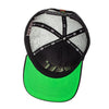 Boné Trucker Fluor Preto Hopskull Verde Texo