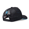 Boné Trucker Storm Preto e Azul Texo