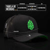 Boné Trucker Fluor Preto Hopskull Verde Texo