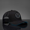 Boné Trucker Storm Preto e Azul Texo