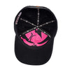 Boné Aba Curva Acid Preto Hopskull Rosa Texo