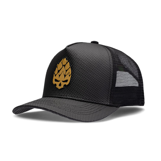 Boné Texo Trucker Courino Honey Preto Texo