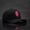 Boné Aba Curva Acid Preto Hopskull Rosa Texo