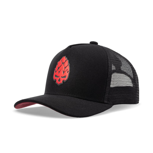 Boné Trucker Bold Preto Vermelho