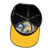 Boné Aba Curva Brand Preto e Amarelo Texo