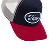 Boné Trucker Classic Azul e Vermelho Texo