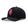 Boné Aba Curva Acid Preto Hopskull Rosa Texo