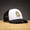 Boné Trucker Easy Beer Preto e Branco Texo