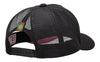 Boné Trucker Fluor Preto Hopskull Rosa Texo