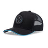 Boné Trucker Storm Preto e Azul Texo