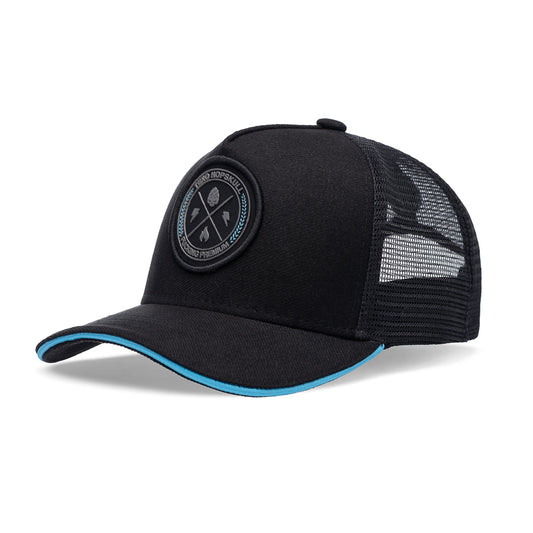 Boné Trucker Storm Preto e Azul Texo