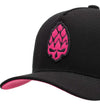 Boné Trucker Fluor Preto Hopskull Rosa Texo