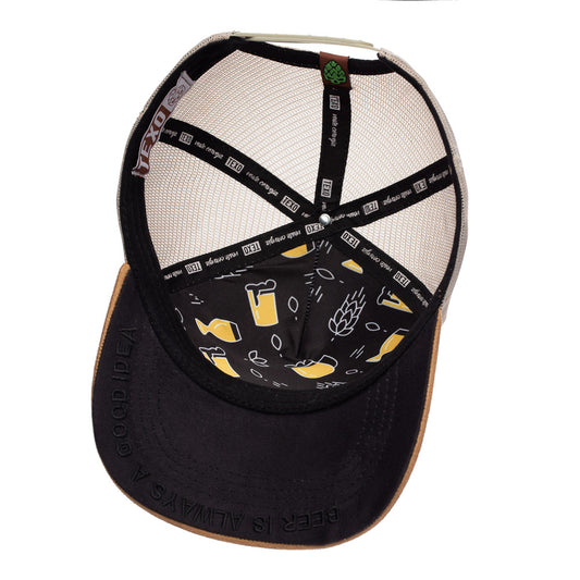 Boné Texo Trucker Good Idea II Bege Patch Silk Original