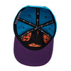 Boné Aba Curva Crossover Azul e Roxo Texo