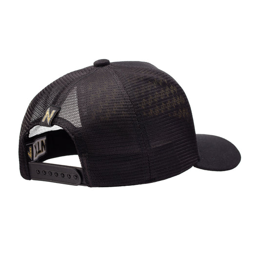 Boné NTX Trucker Orbit Preto Patch Amarelo Bordado Original