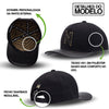 Boné NTX Aba Curva Luxe Preto Patch Bordado Original Premium