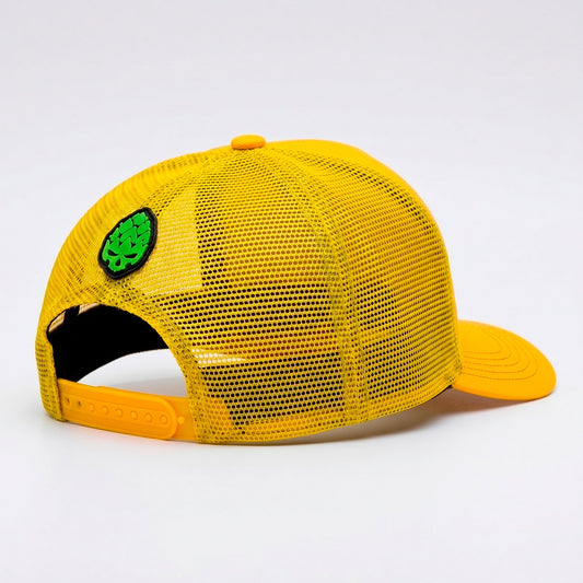 Boné Trucker Crowd Amarelo Texo