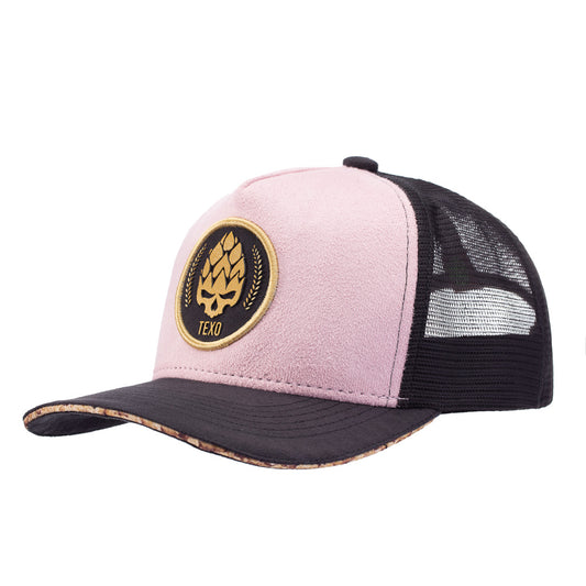 Boné Trucker Beer Collection Rosa Texo