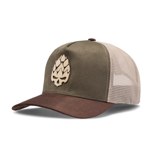 Boné Trucker Brewer II Verde Texo