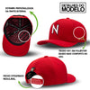 Boné NTX Aba Curva Main Vermelho Patch Bordado Original