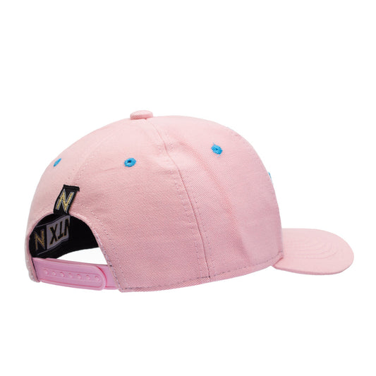 Boné NTX Aba Curva College Rosa Patch Bordado Original