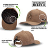 Boné NTX Aba Curva Scratched Marrom Patch Bordado Original