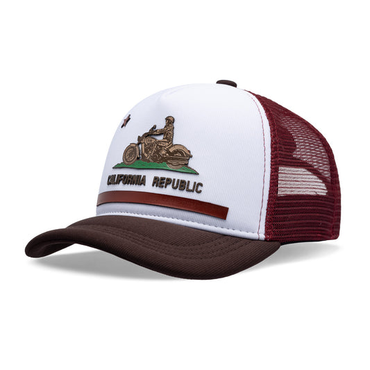 Boné Trucker Califa Bordô Texo
