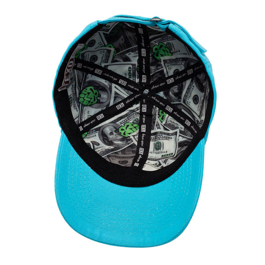 Boné Texo Dad Hat Dollar Azul Patch Bordado Original