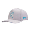 Boné NTX Aba Curva Scratched Cinza/Az Patch Bordado Original