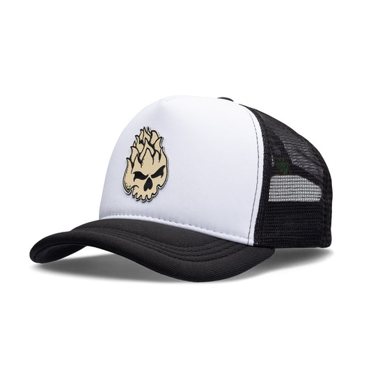 Boné Trucker Easy Beer Preto e Branco Texo
