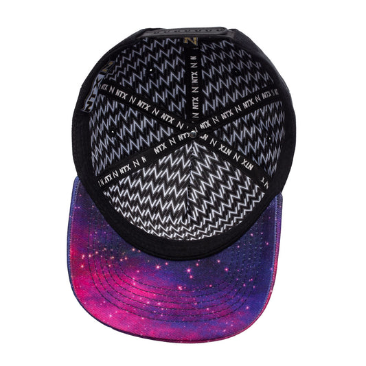 Boné NTX Aba Curva Cosmic Preto/Roxo Patch Bordado Original