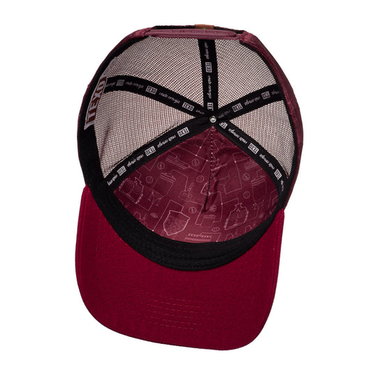 Boné Trucker Original Bordô Texo