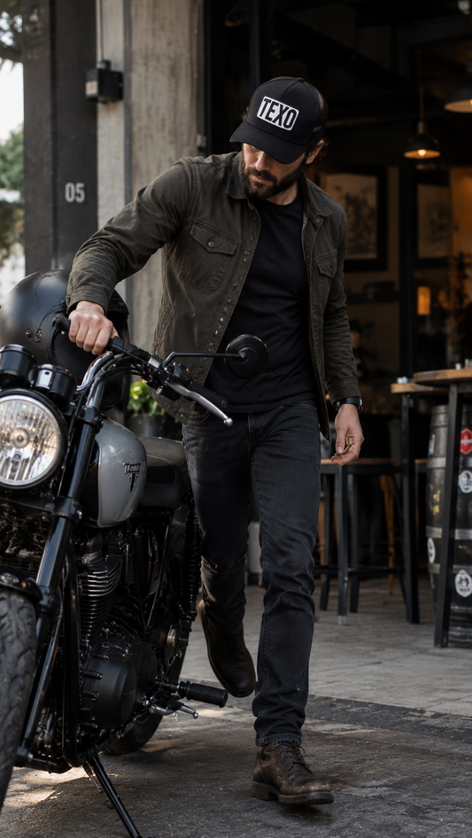 Boné Trucker Light Road Preto Texo