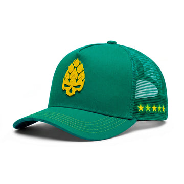 Boné Trucker Crowd Verde Texo