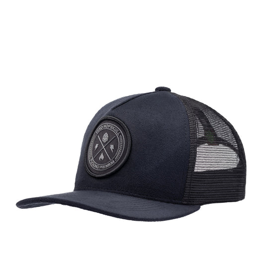 Boné Texo Trucker Storm Suede Preto Patch Silk Original