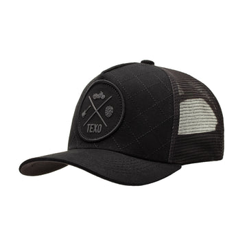 Boné Trucker Padded Preto Texo