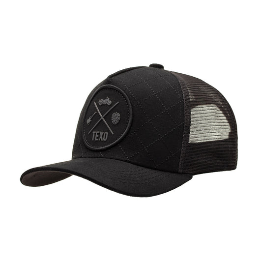 Boné Trucker Padded Preto Texo