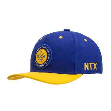Boné NTX Aba Curva Dunk Azul/Amarelo Patch Bordado Original