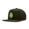 Boné Aba Reta Rise Verde Hopskull Verde em Silk Original