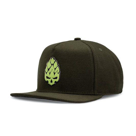Boné Aba Reta Rise Verde Hopskull Verde em Silk Original