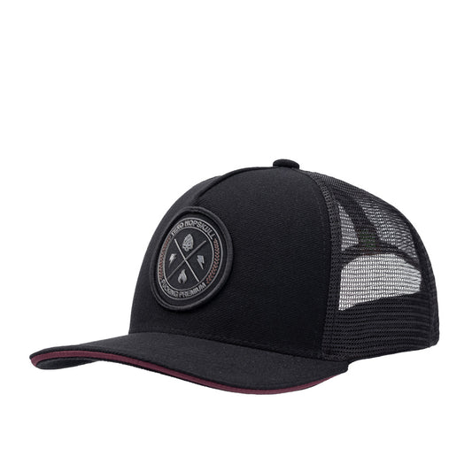 Boné Texo Trucker Storm Preto e Vinho Texo
