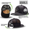Boné NTX Aba Curva Tiled Preto Patch Bordado Original