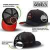 Boné NTX Aba Curva Orbit Preto/Laranja Patch Bordado Origina